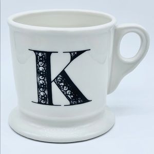 Anthropologie Monogram letter “K” mug